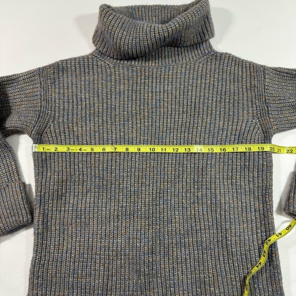 Ann Taylor Boxy Ribbed Sweater Blue MultiTurtleneck - Picture 7 of 7